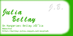 julia bellay business card